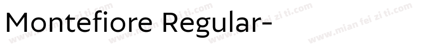Montefiore Regular字体转换